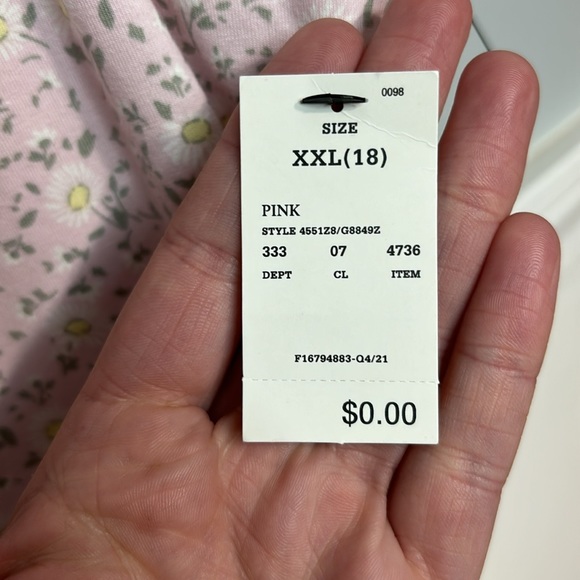 5 for $20! Art Class Floral adjustable Strap Dress size XXL 18 - Picture 6 of 6